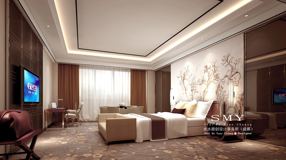 瀘州商務酒店客房設計，豪華客房設計